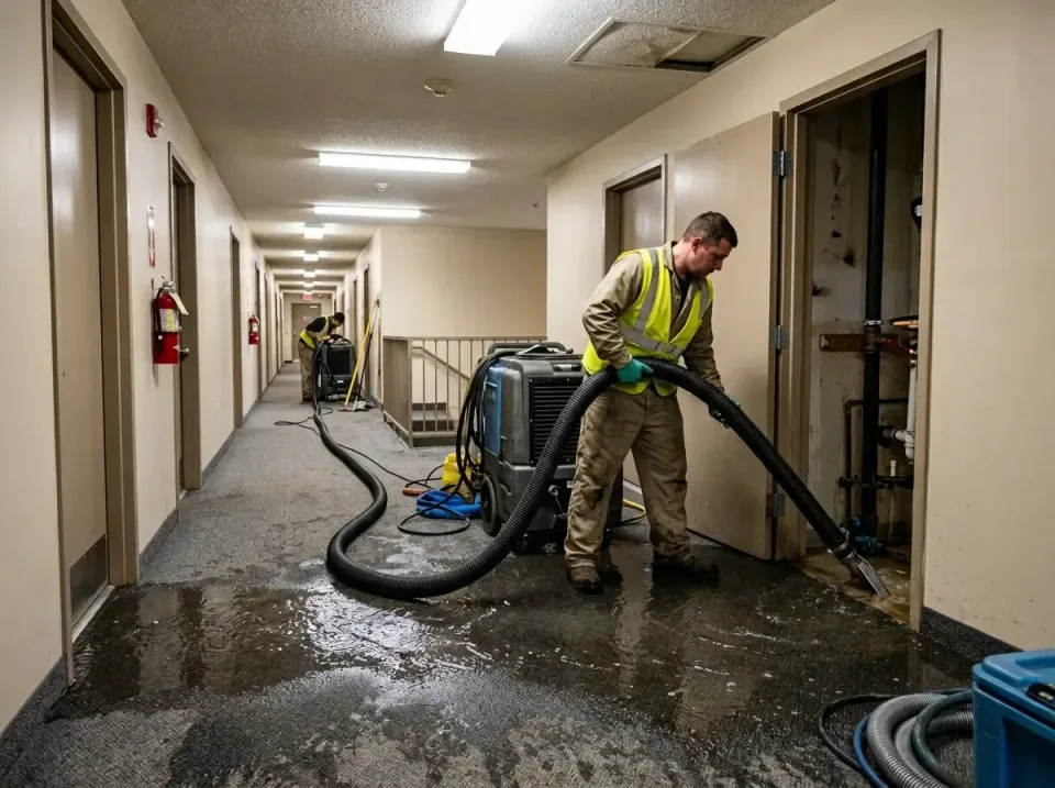 multi-unit-apartment-hallway-f-005 — frequently asked questions, Emergency Burst Pipe Water Extraction & Removal in Tillmans…